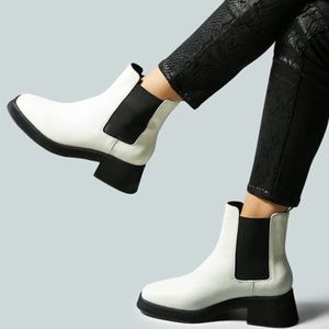 Rag & Co Theron Chelsea Upfront White Boot 38